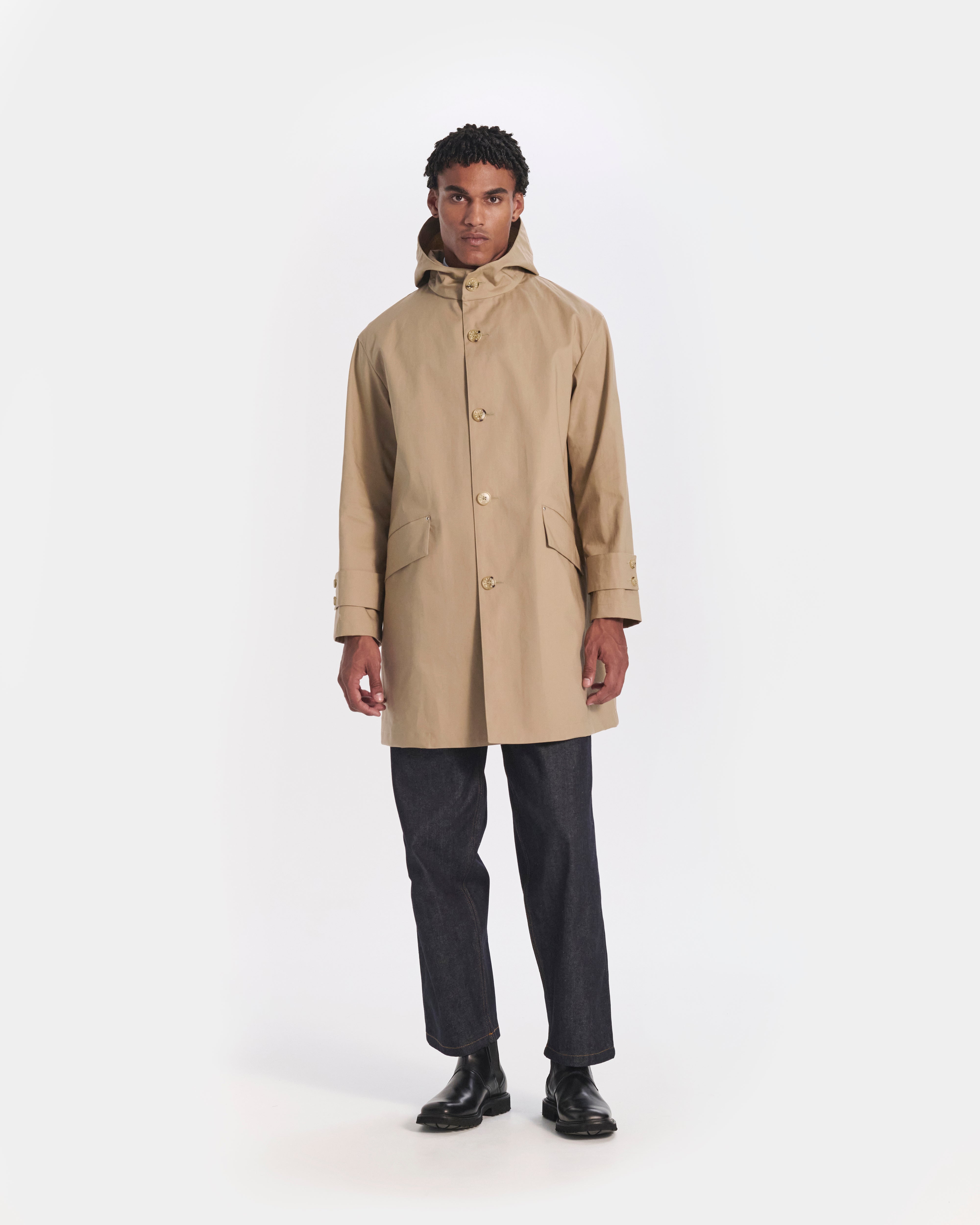 Humbie Raintec Mid Length Hooded Coat