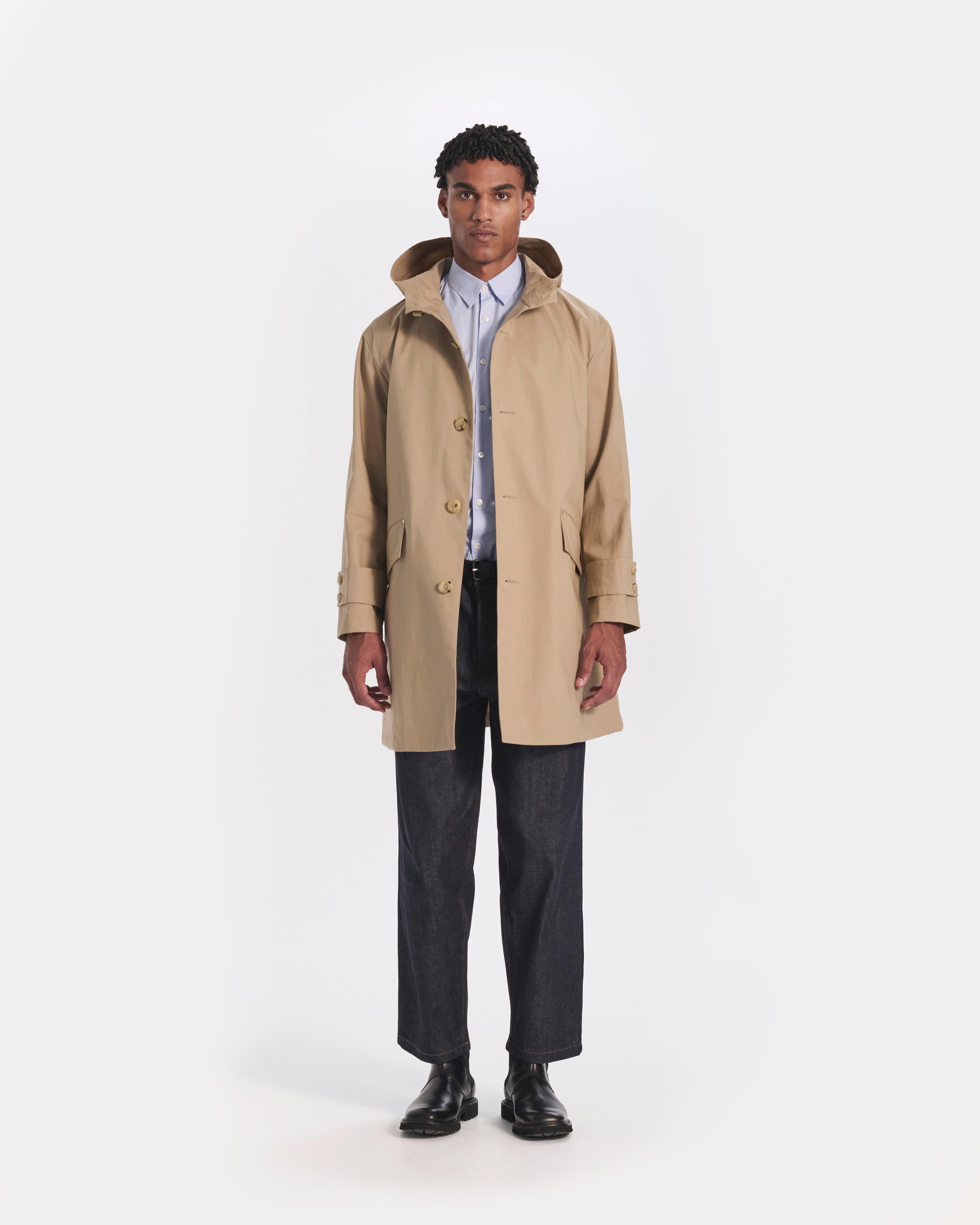 Humbie Raintec Mid Length Hooded Coat