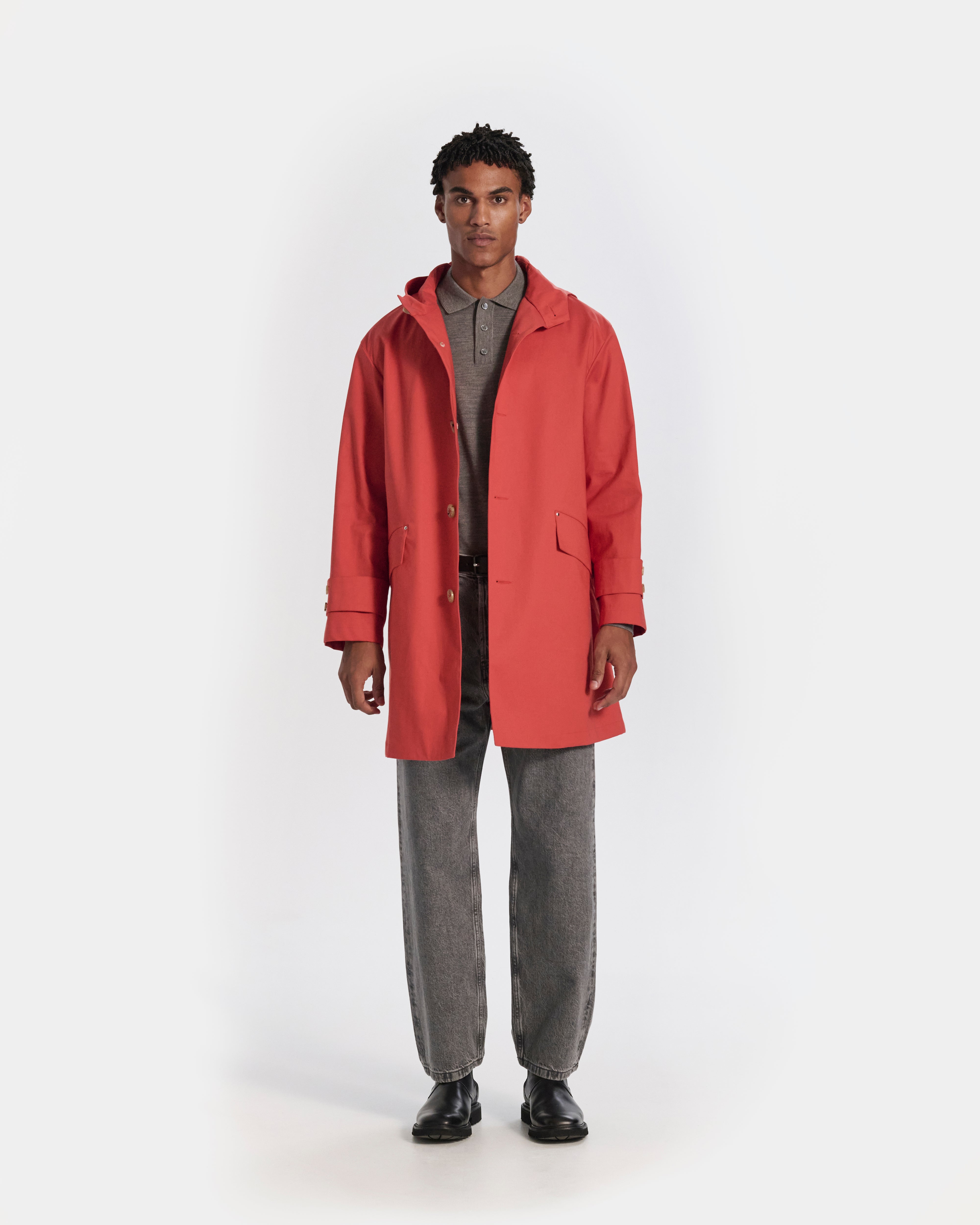 Humbie Raintec Mid Length Hooded Coat