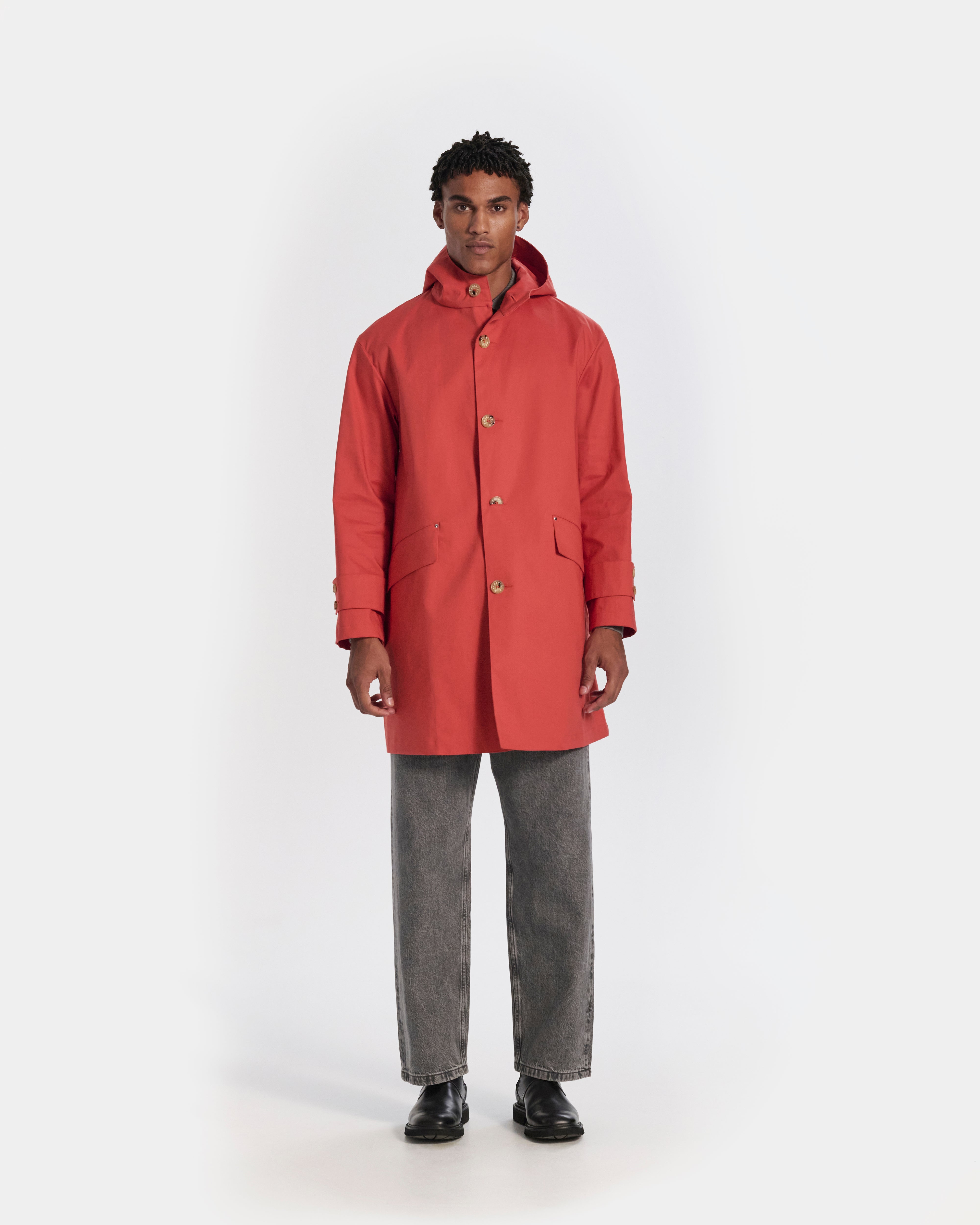 Humbie Raintec Mid Length Hooded Coat