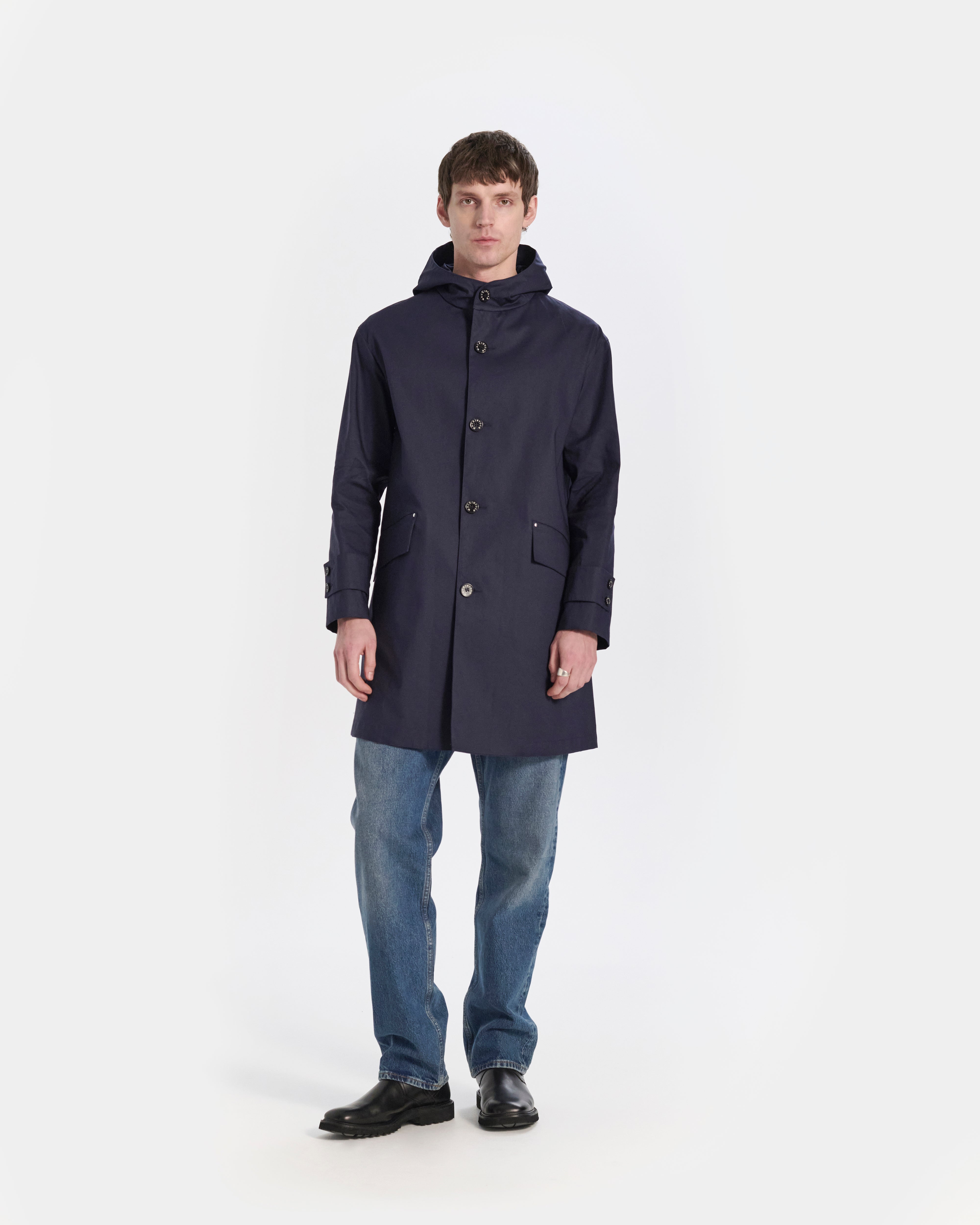 Humbie Raintec Mid Length Hooded Coat