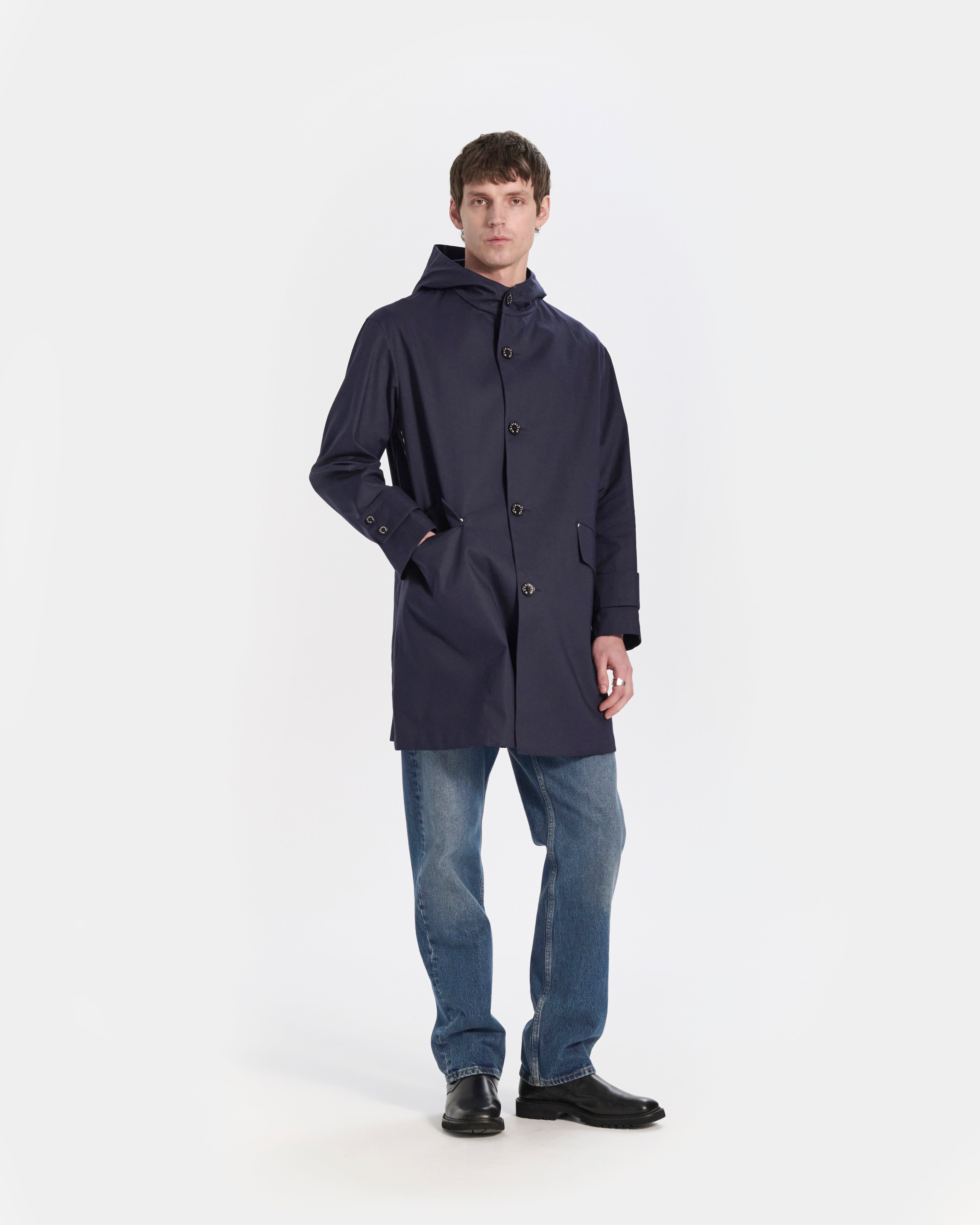 Humbie Raintec Mid Length Hooded Coat