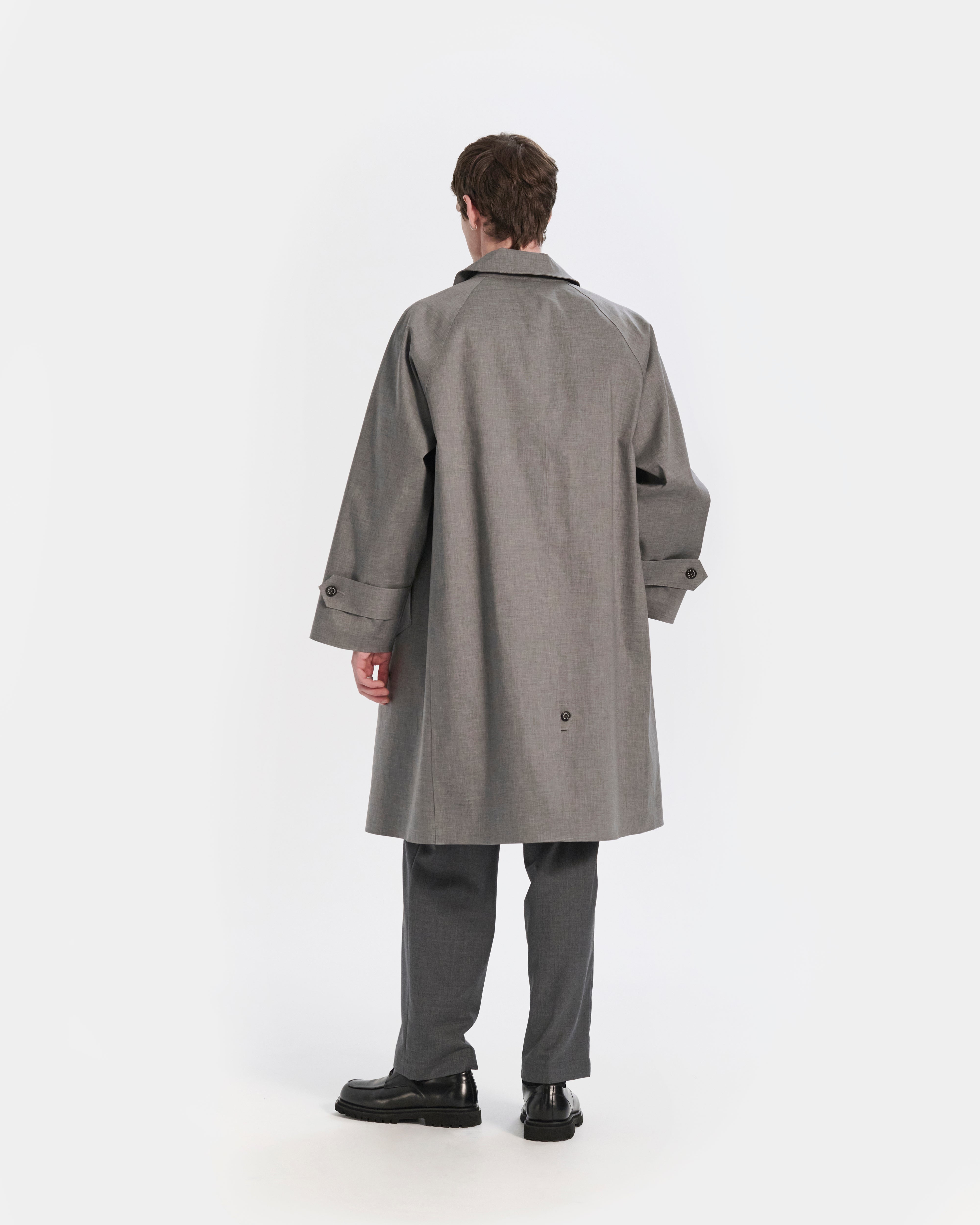 Lauder Rubberised 3/4 Length Oversized Coat