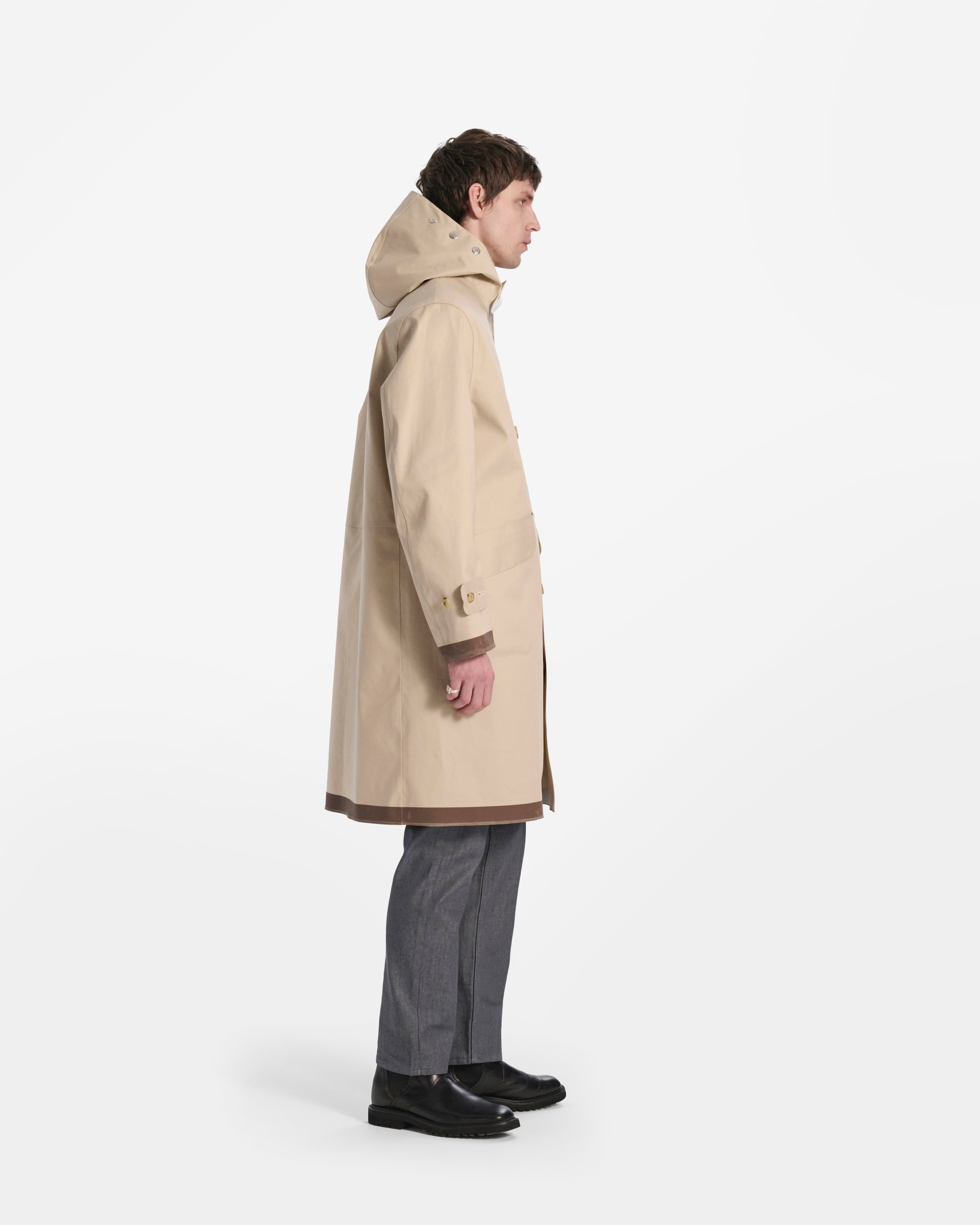 Kirkton Rubberised Hooded 3/4 Length Coat