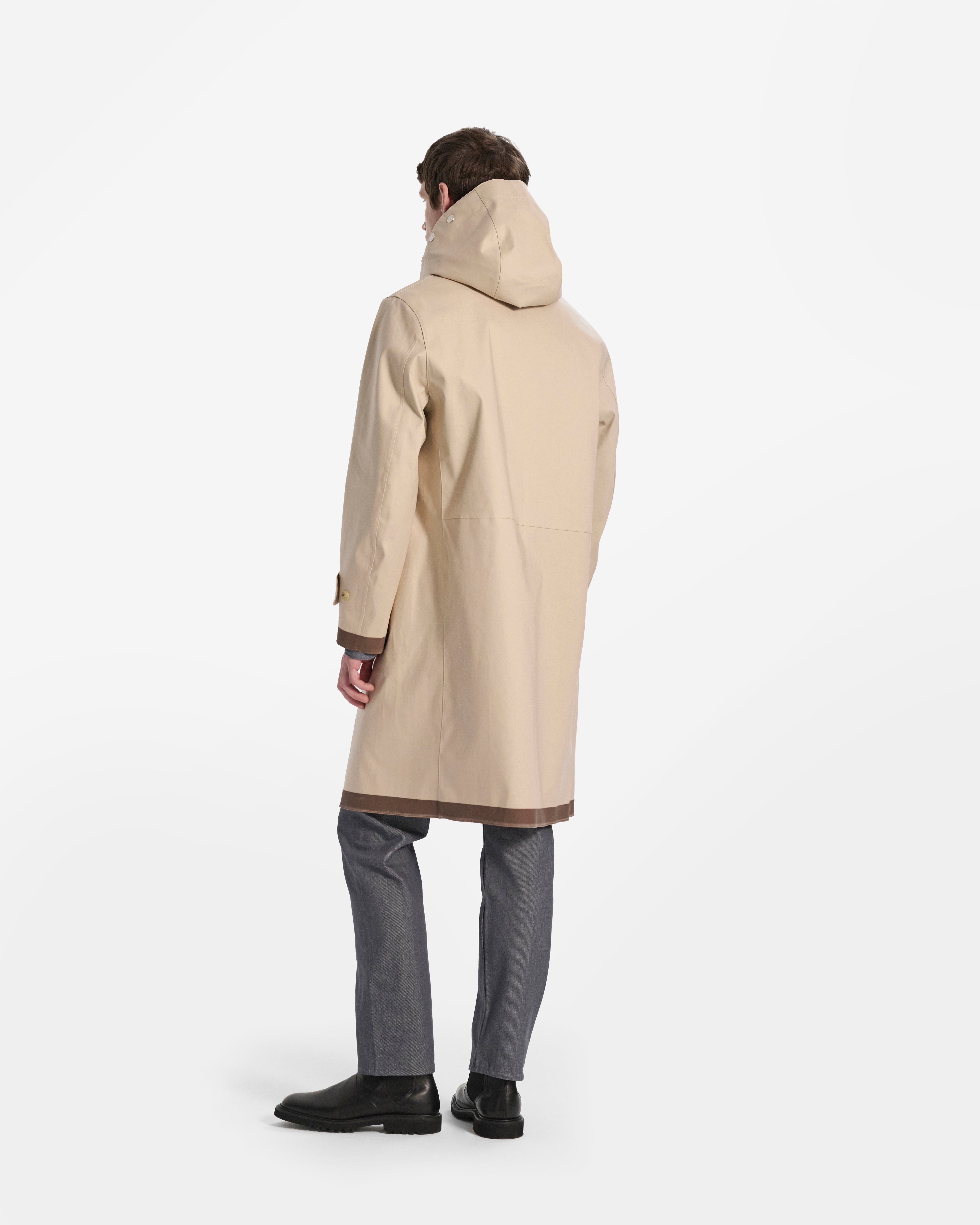 Kirkton Rubberised Hooded 3/4 Length Coat