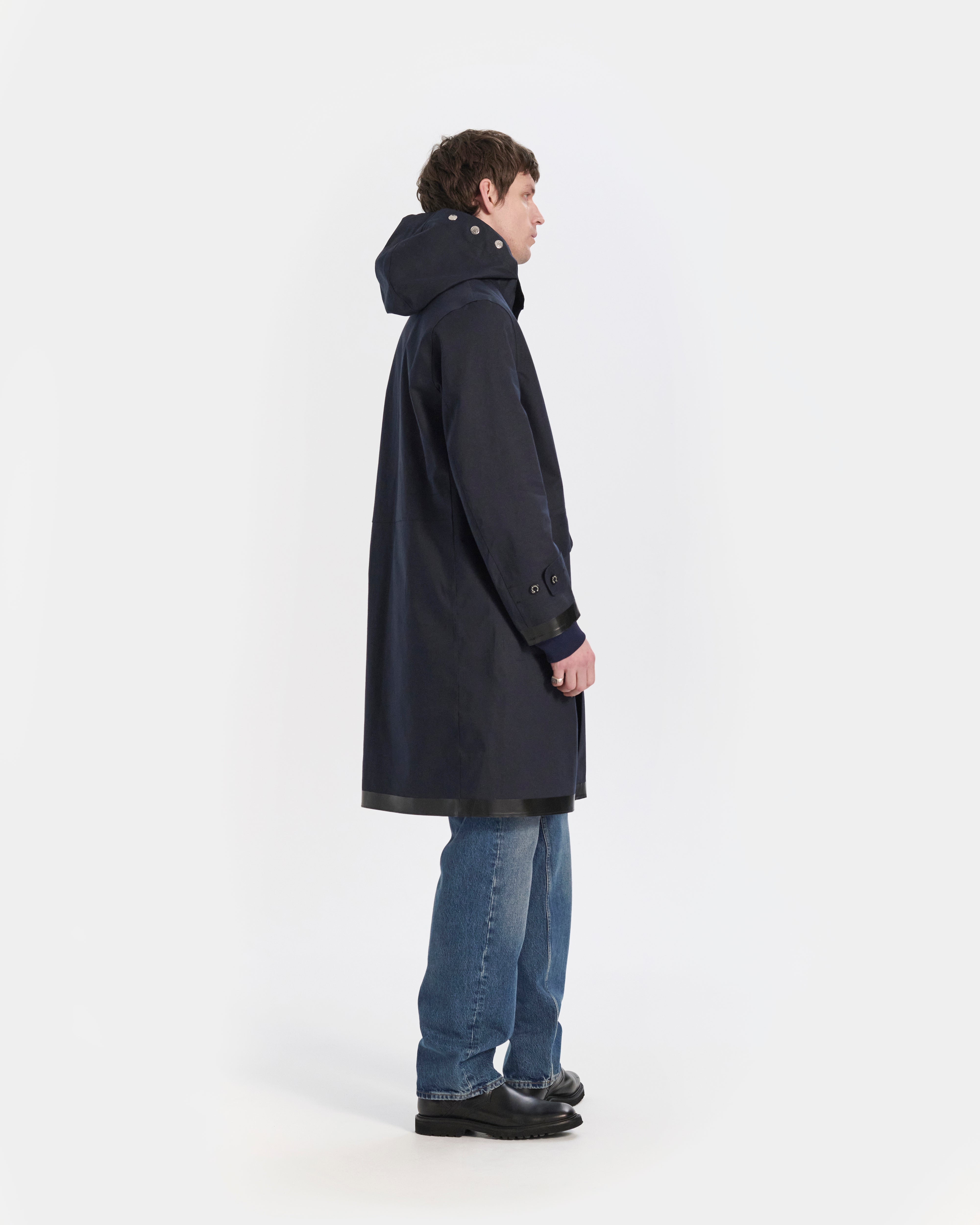 Kirkton Rubberised Hooded 3/4 Length Coat