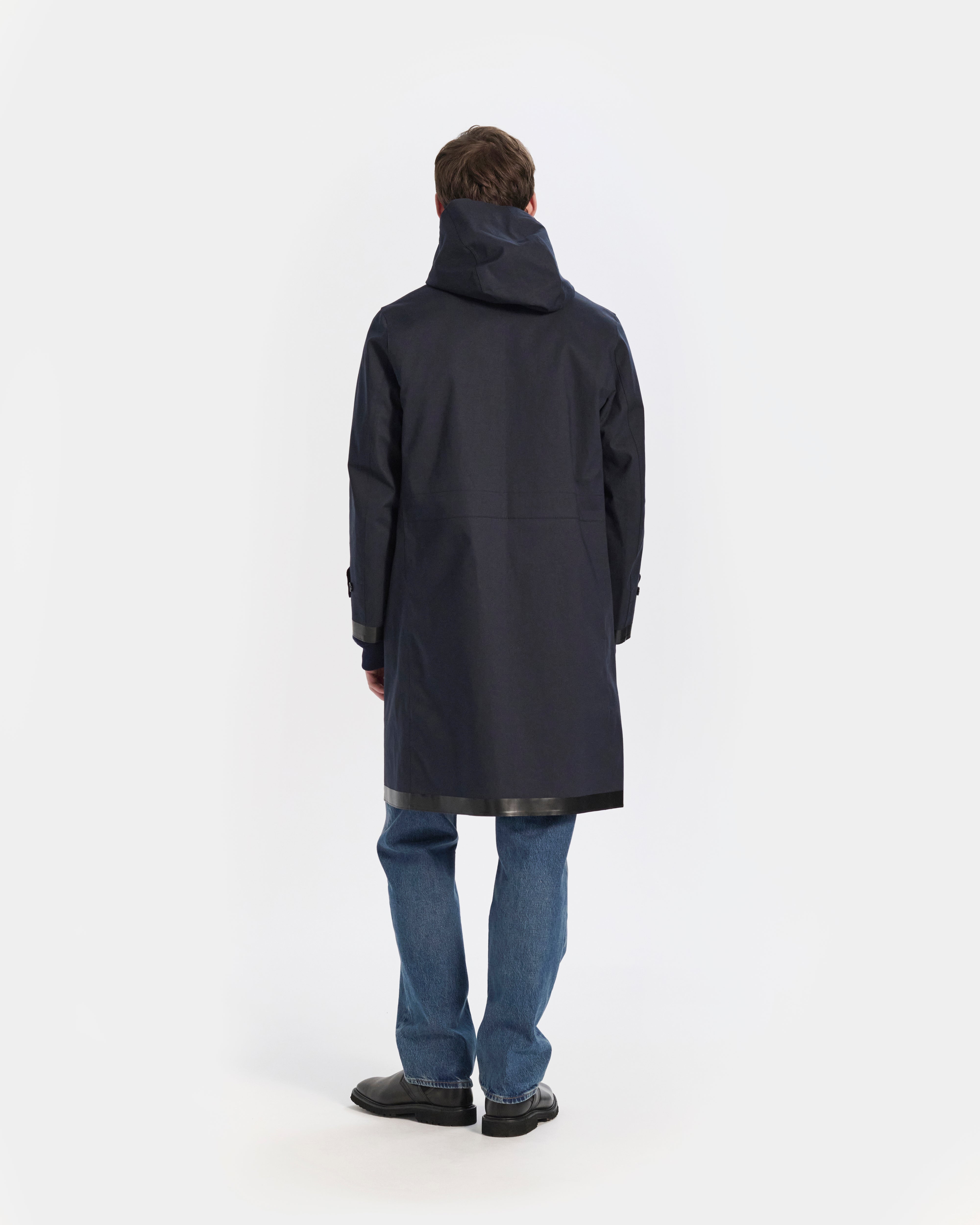 Kirkton Rubberised Hooded 3/4 Length Coat