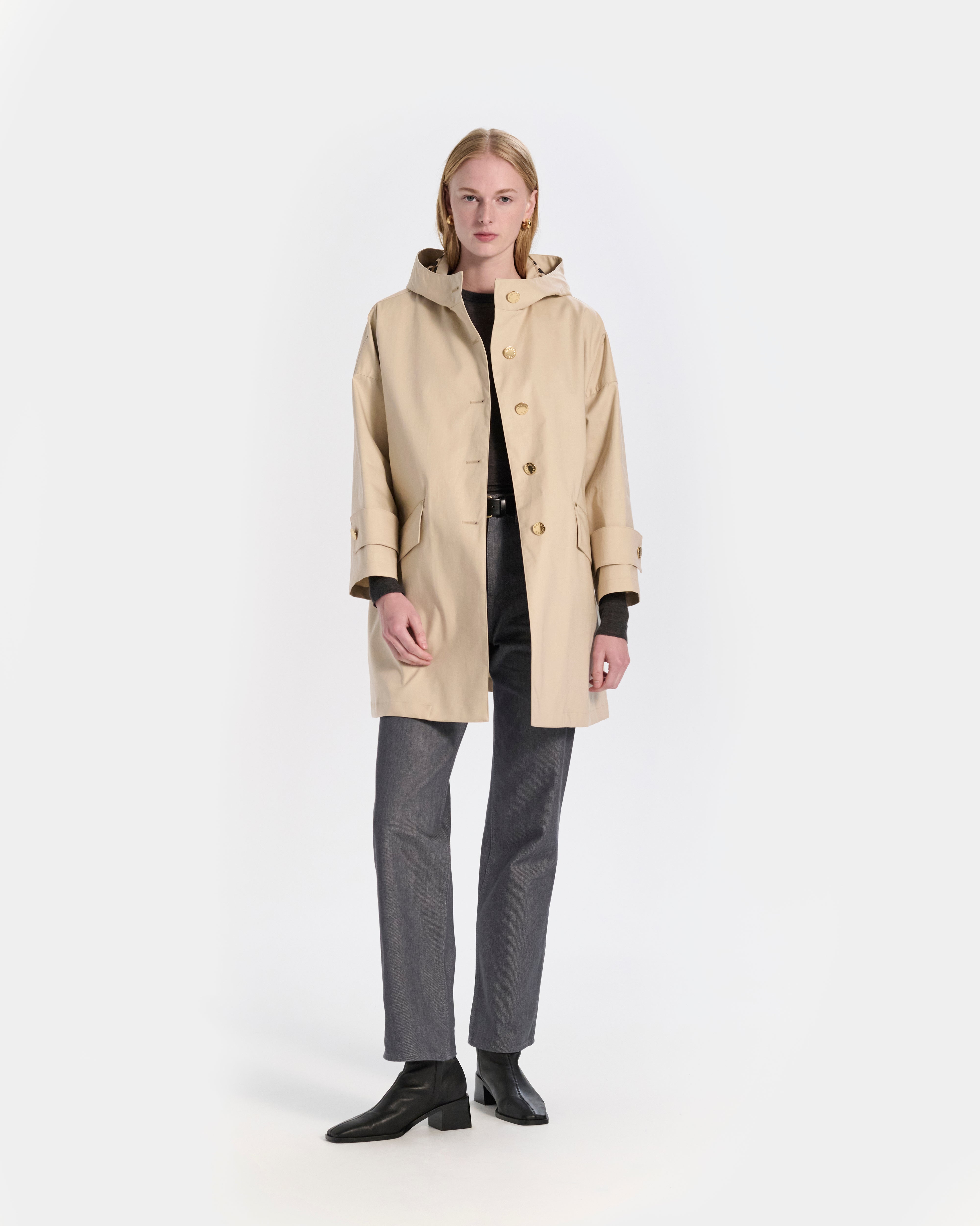 Humbie Raintec Hooded Short Coat