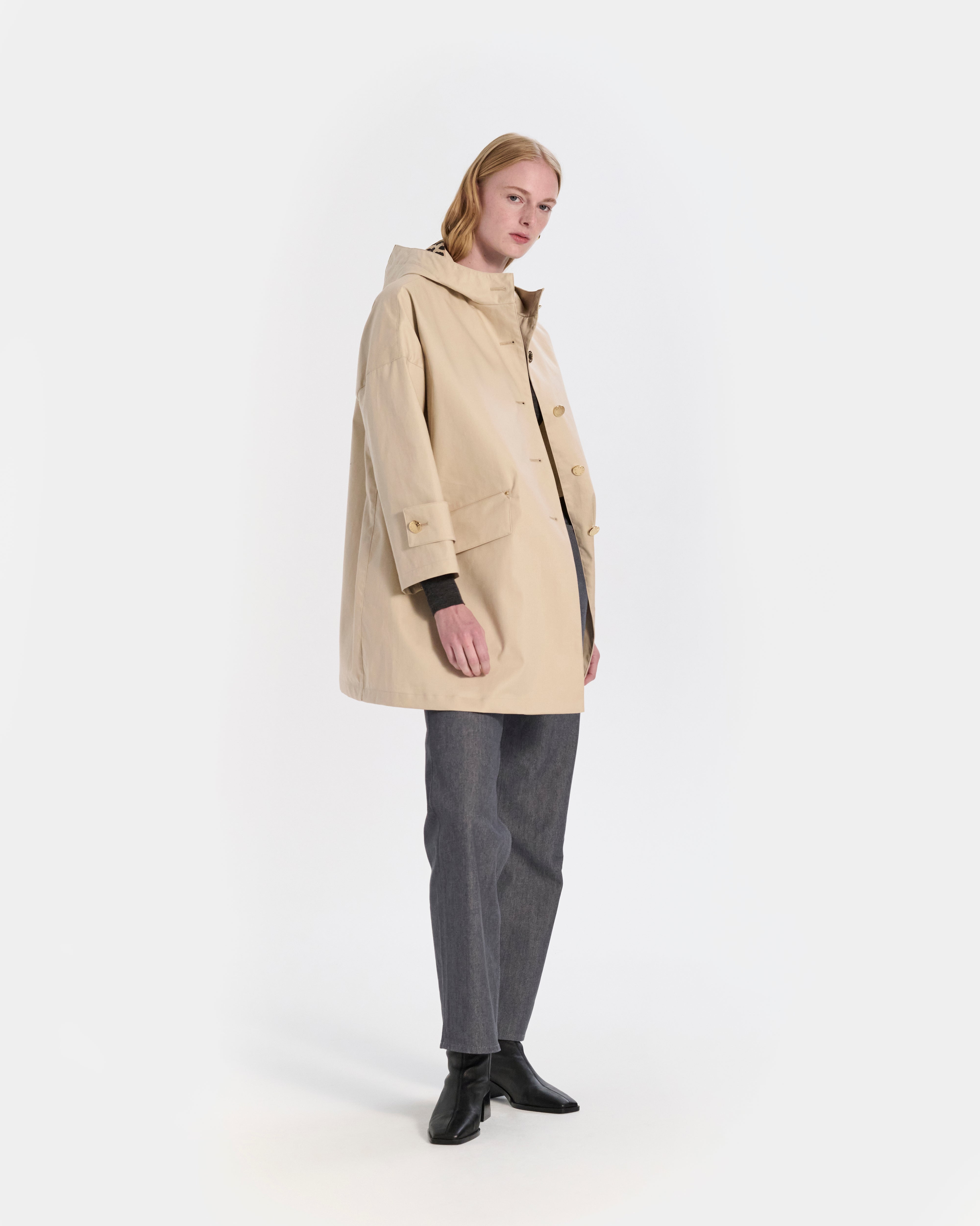 Humbie Raintec Hooded Short Coat