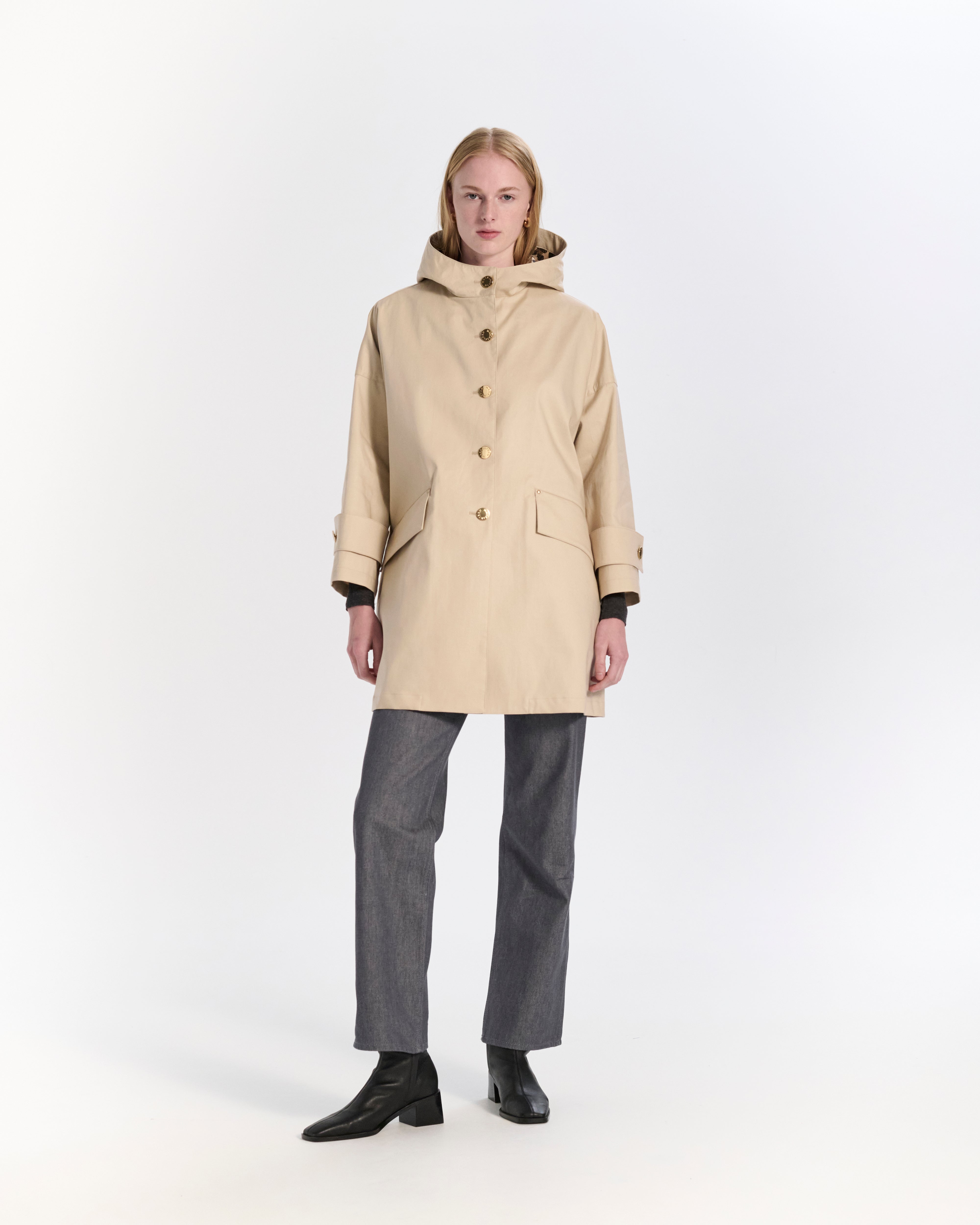 Humbie Raintec Hooded Short Coat