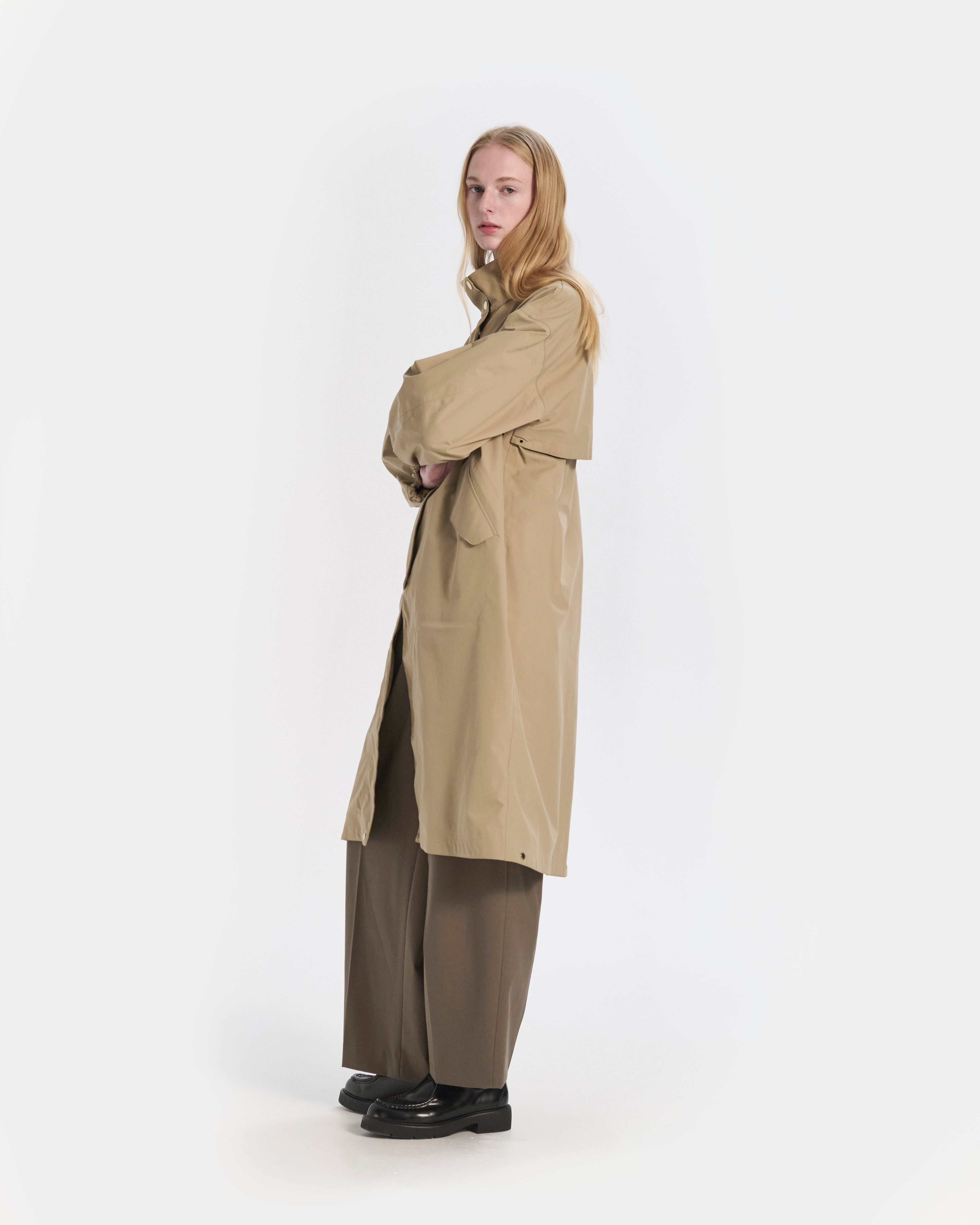 Skye Stand Collar Long Coat