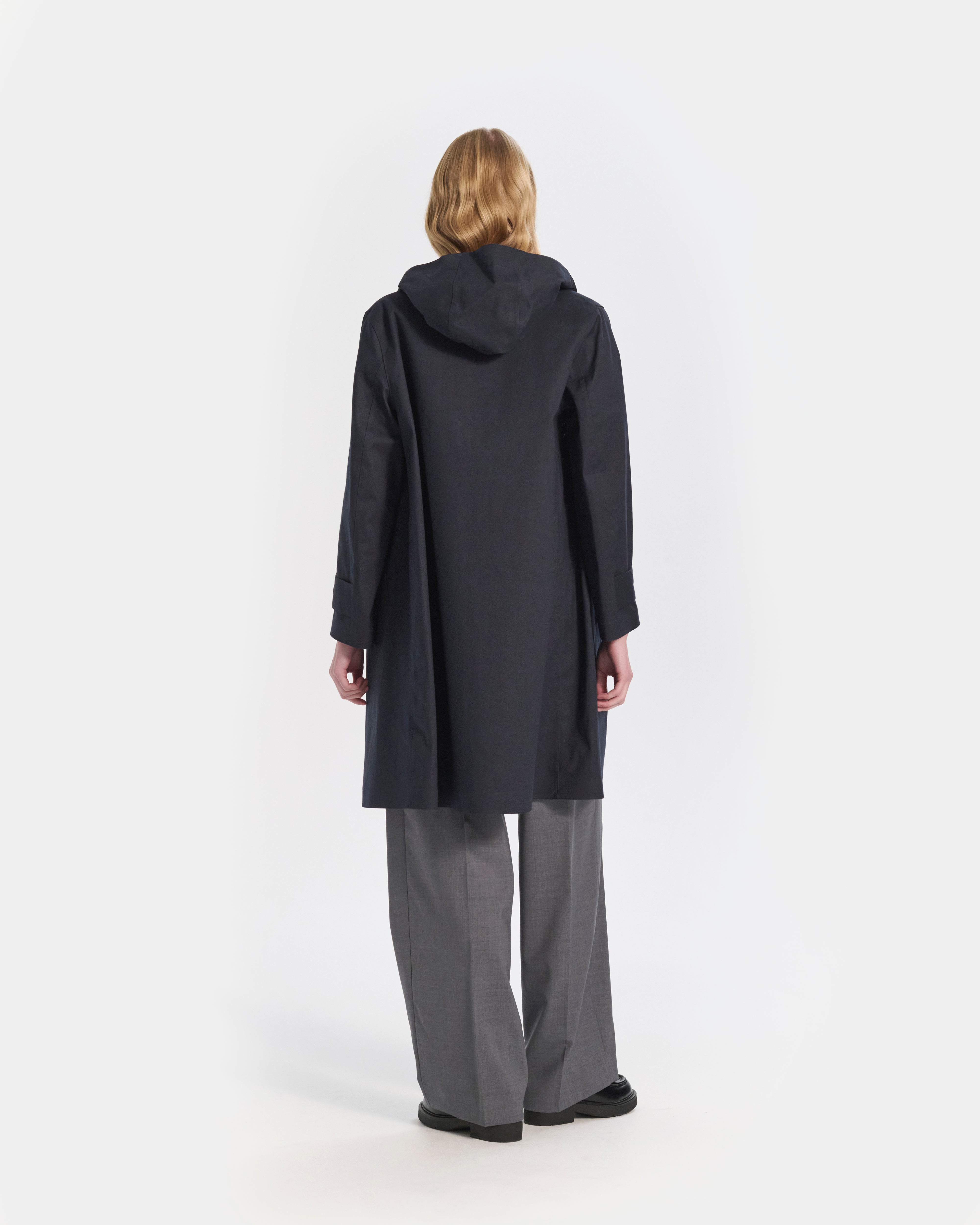 Watten Rubberised Hooded 3/4 Length Coat