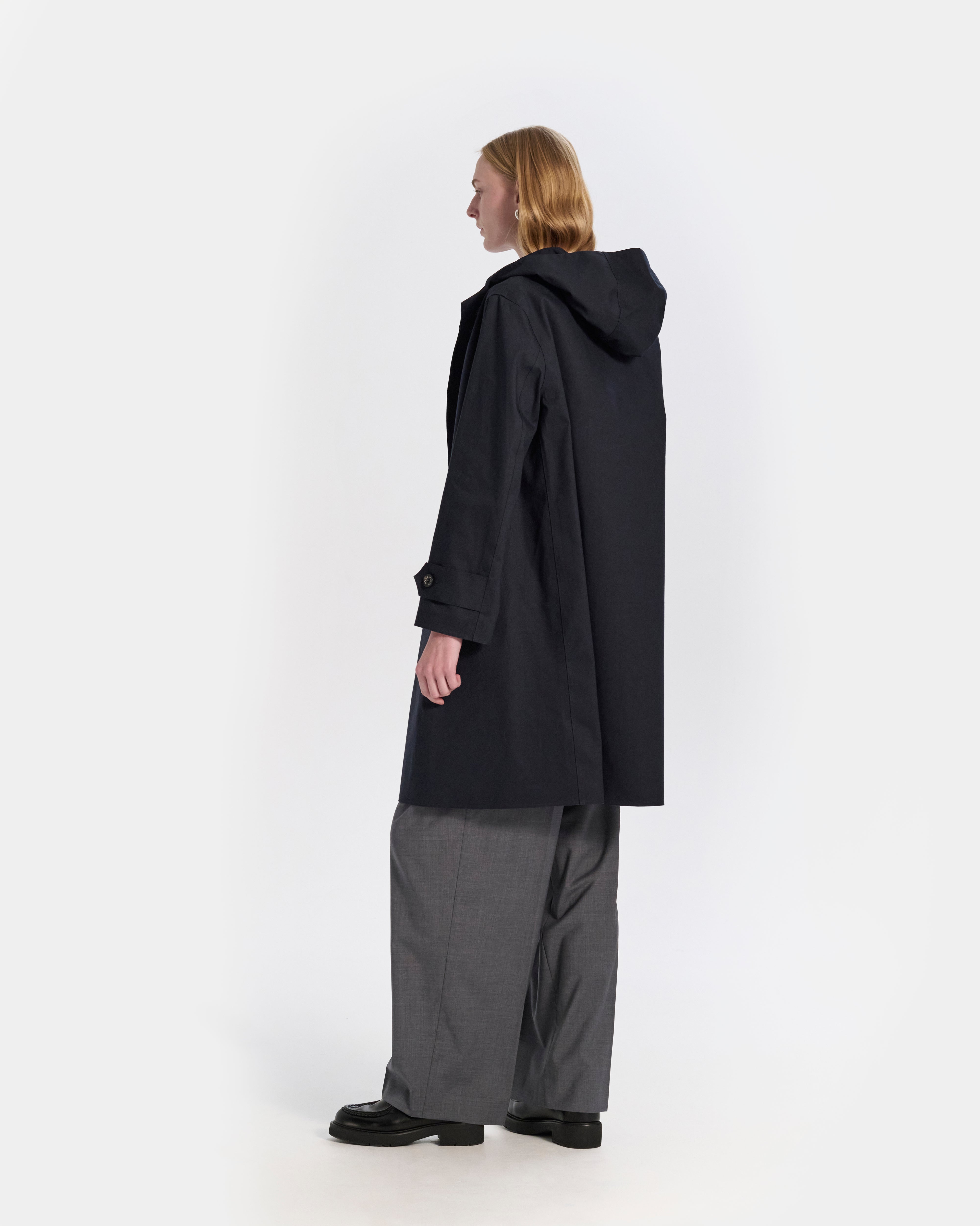 Watten Rubberised Hooded 3/4 Length Coat