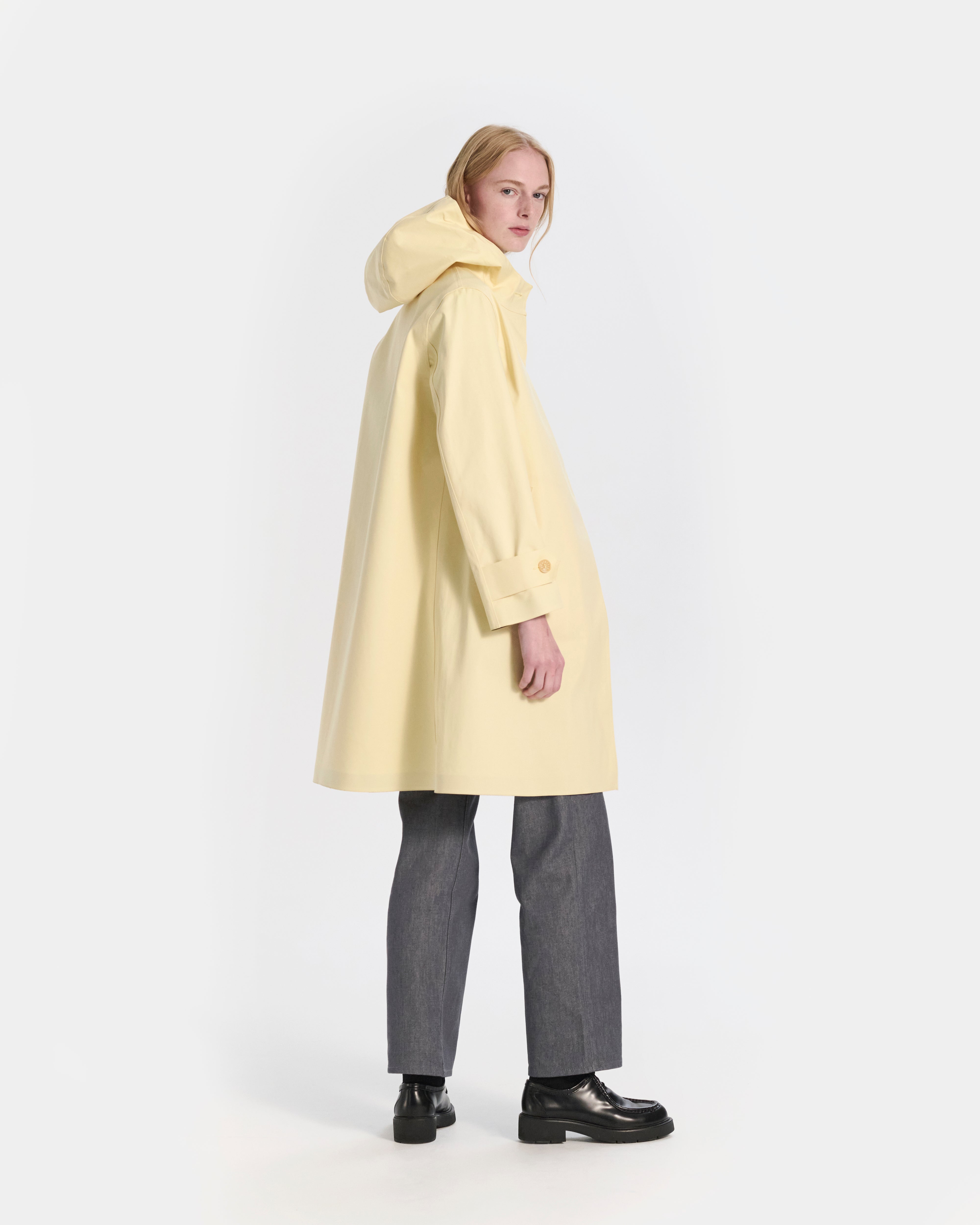 Watten Rubberised Hooded 3/4 Length Coat