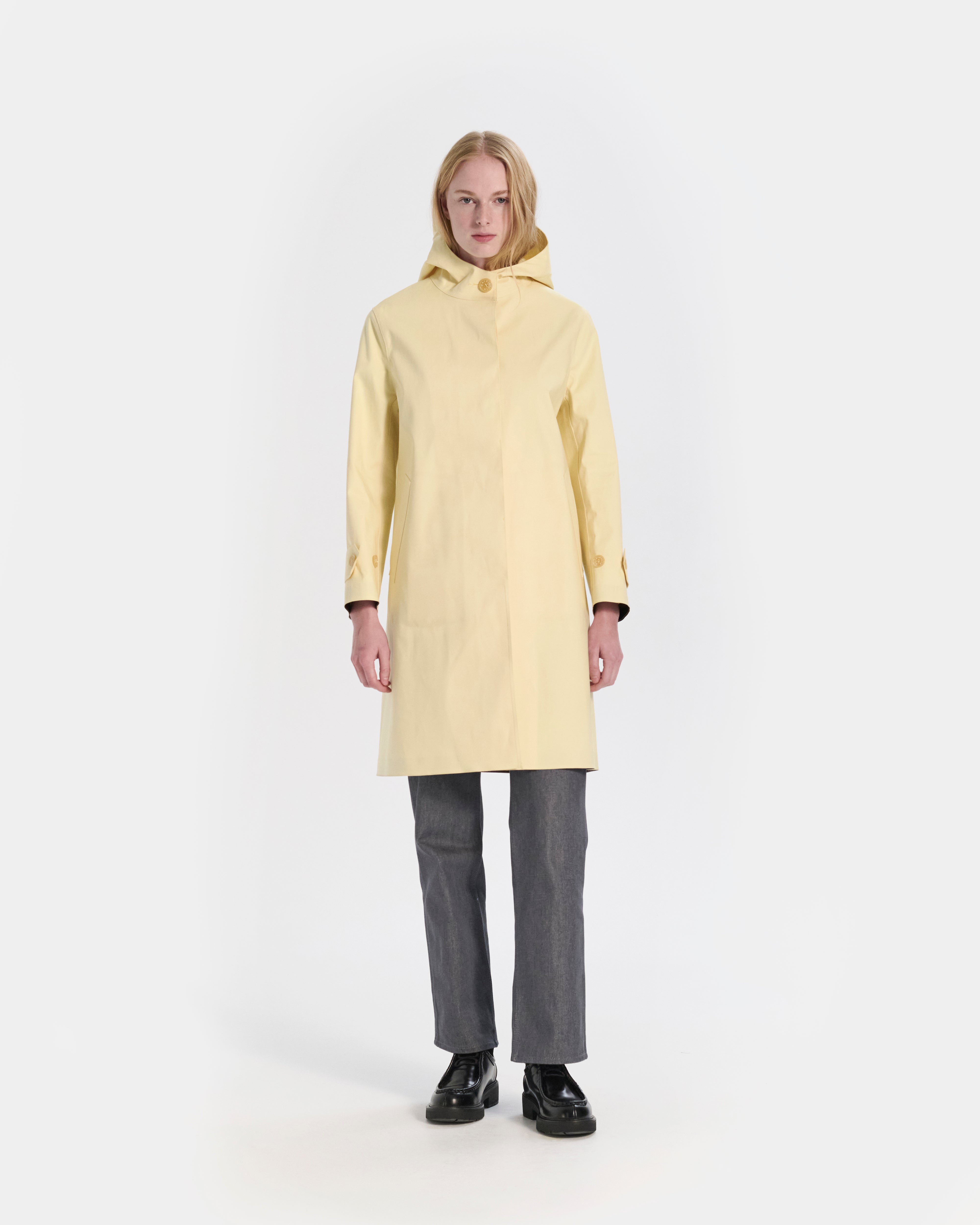 Watten Rubberised Hooded 3/4 Length Coat