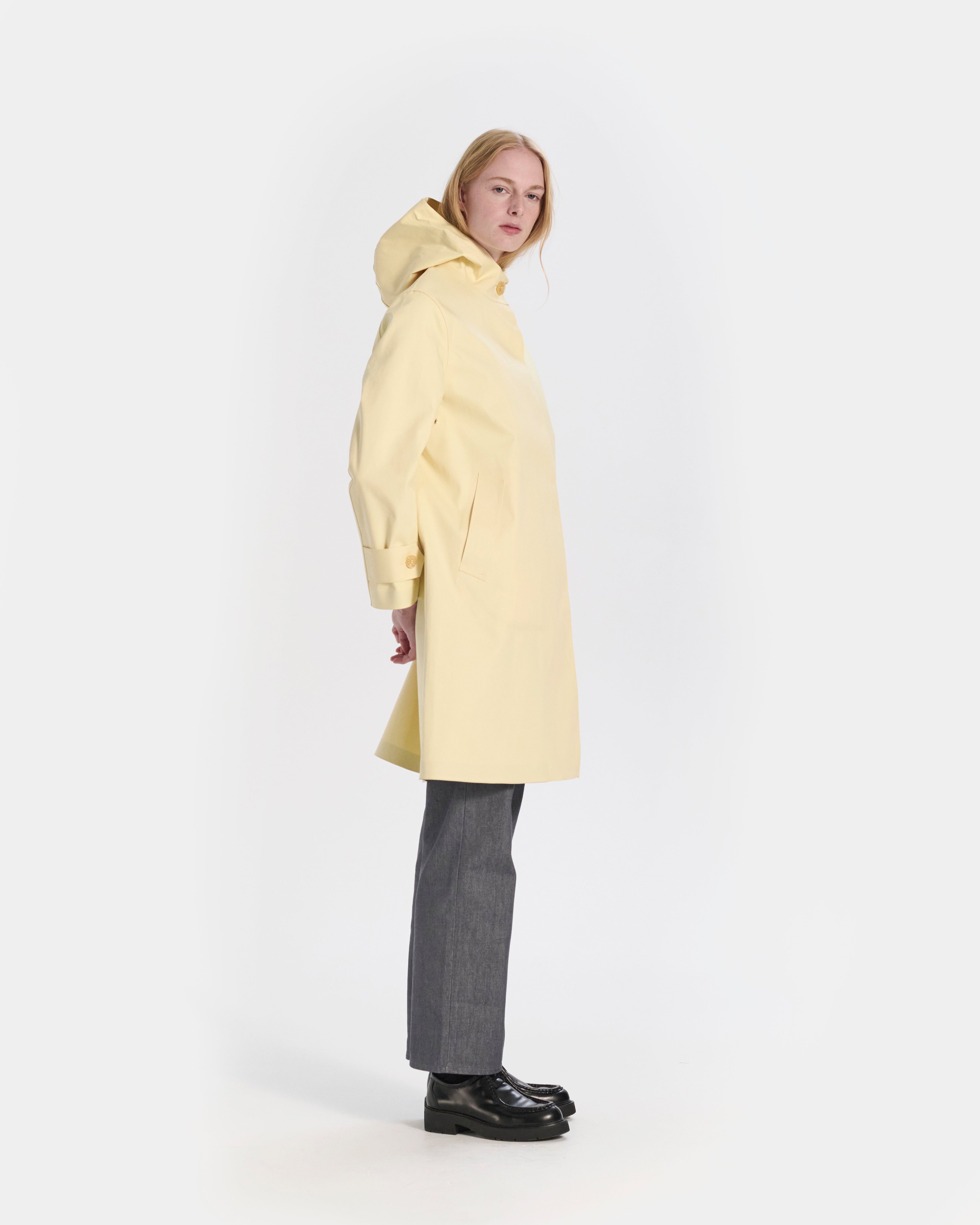 Watten Rubberised Hooded 3/4 Length Coat