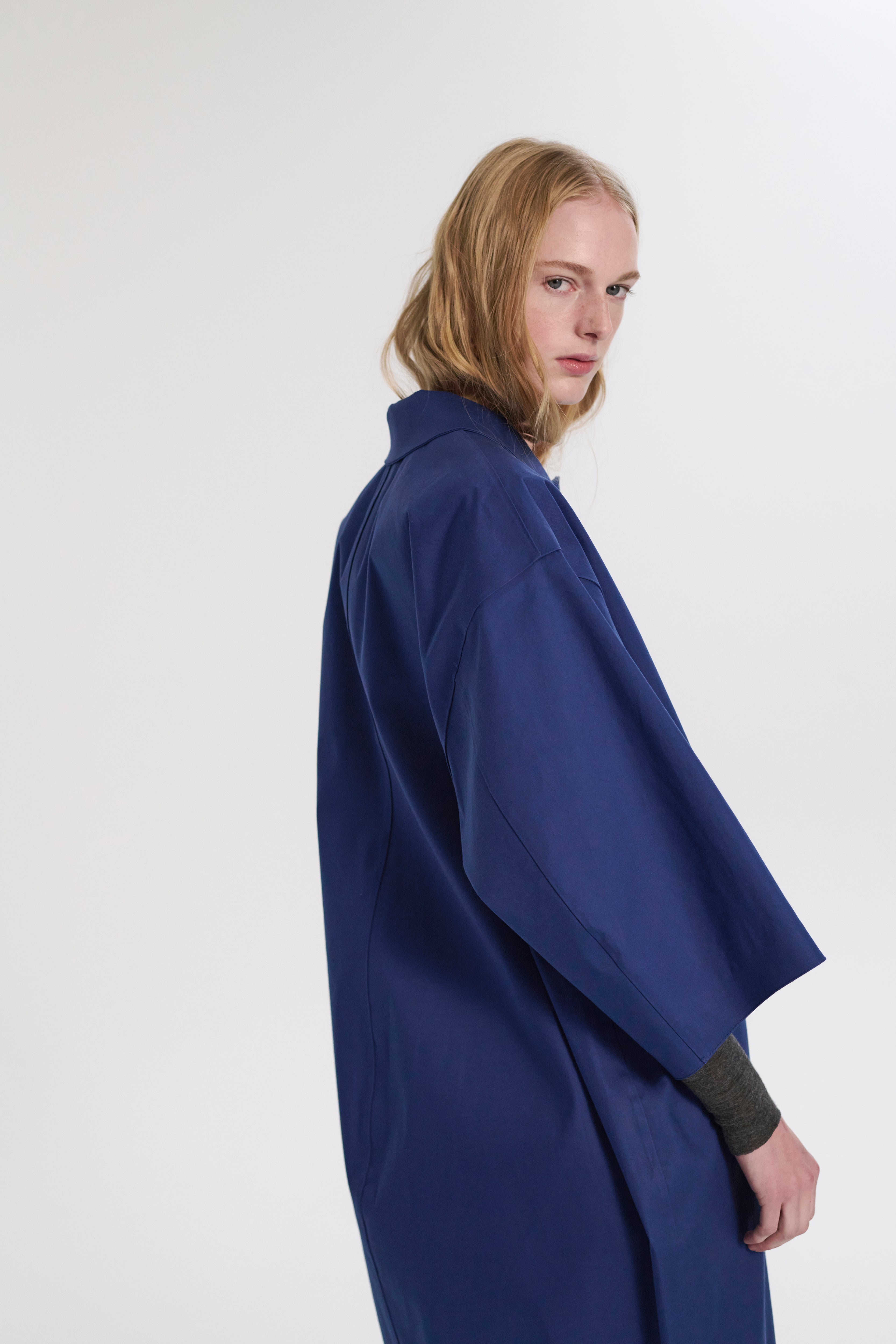 Collin Rubberised Cropped Sleeve Coat