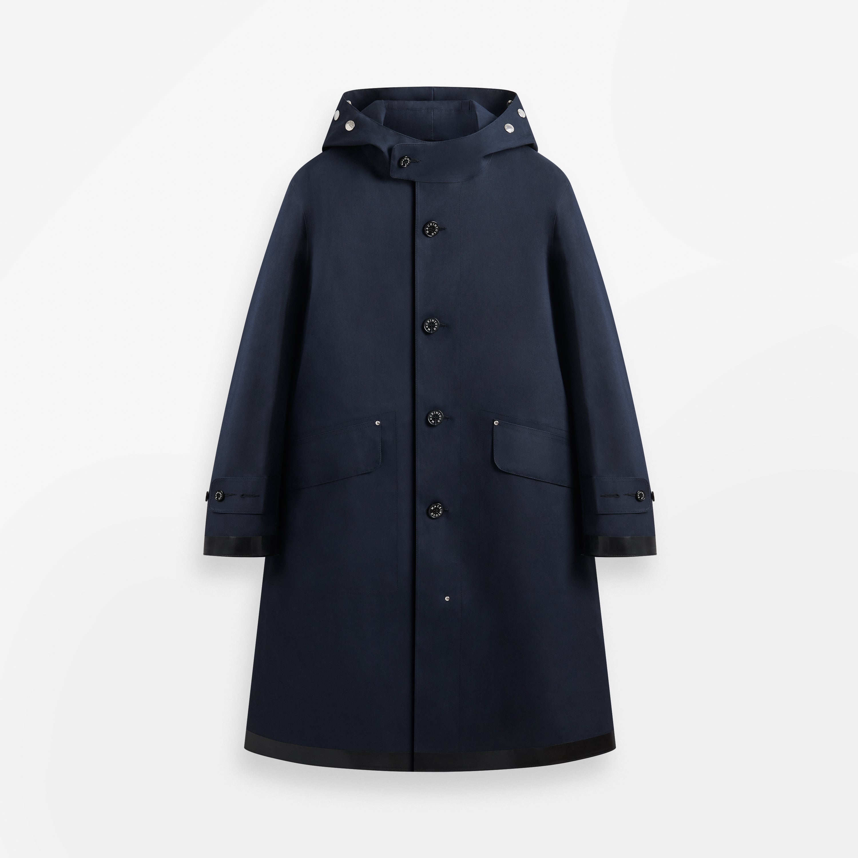 Kirkton Rubberised Hooded 3/4 Length Coat