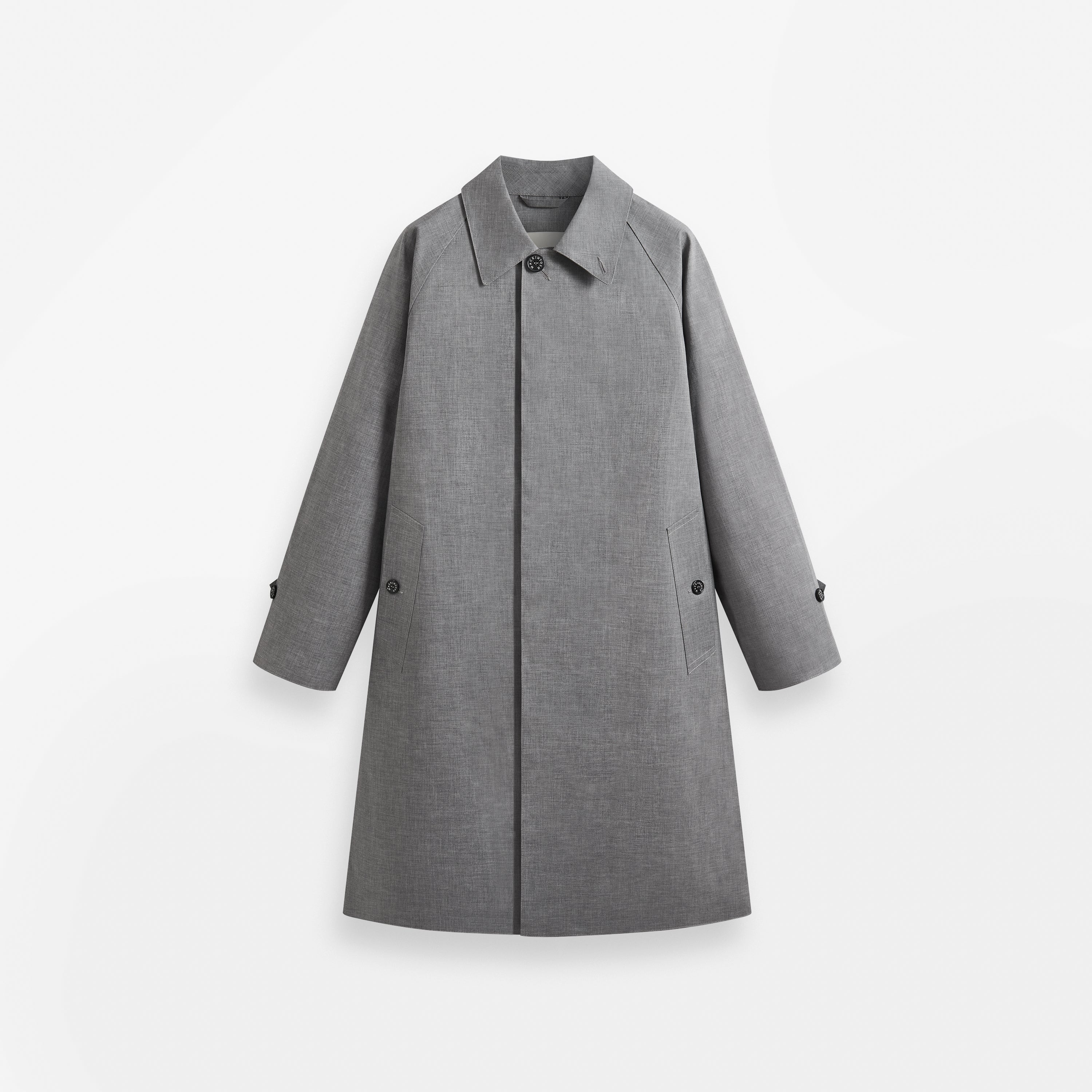 Lauder Rubberised 3/4 Length Oversized Coat