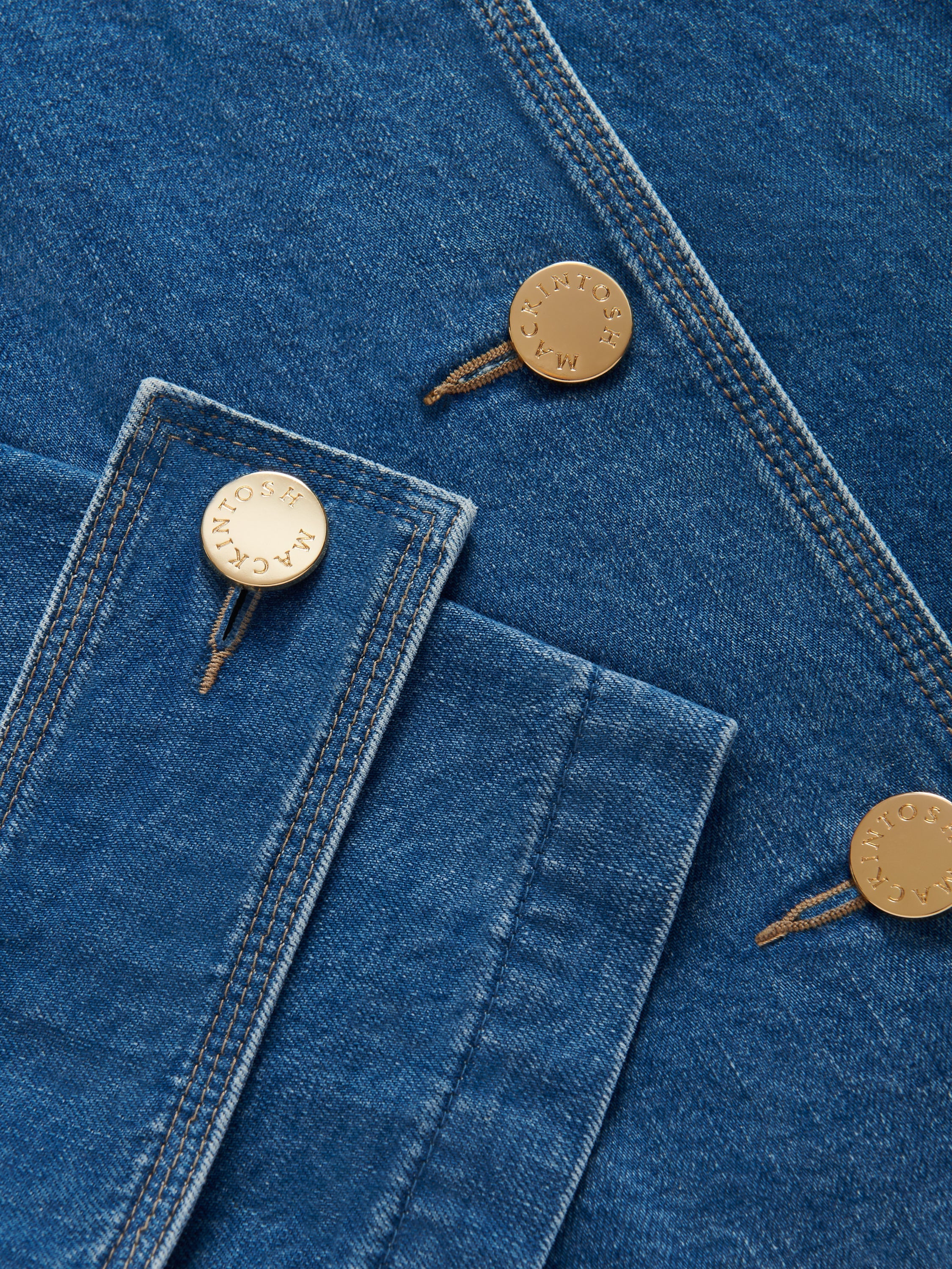 Humbie Collarless Denim Jacket