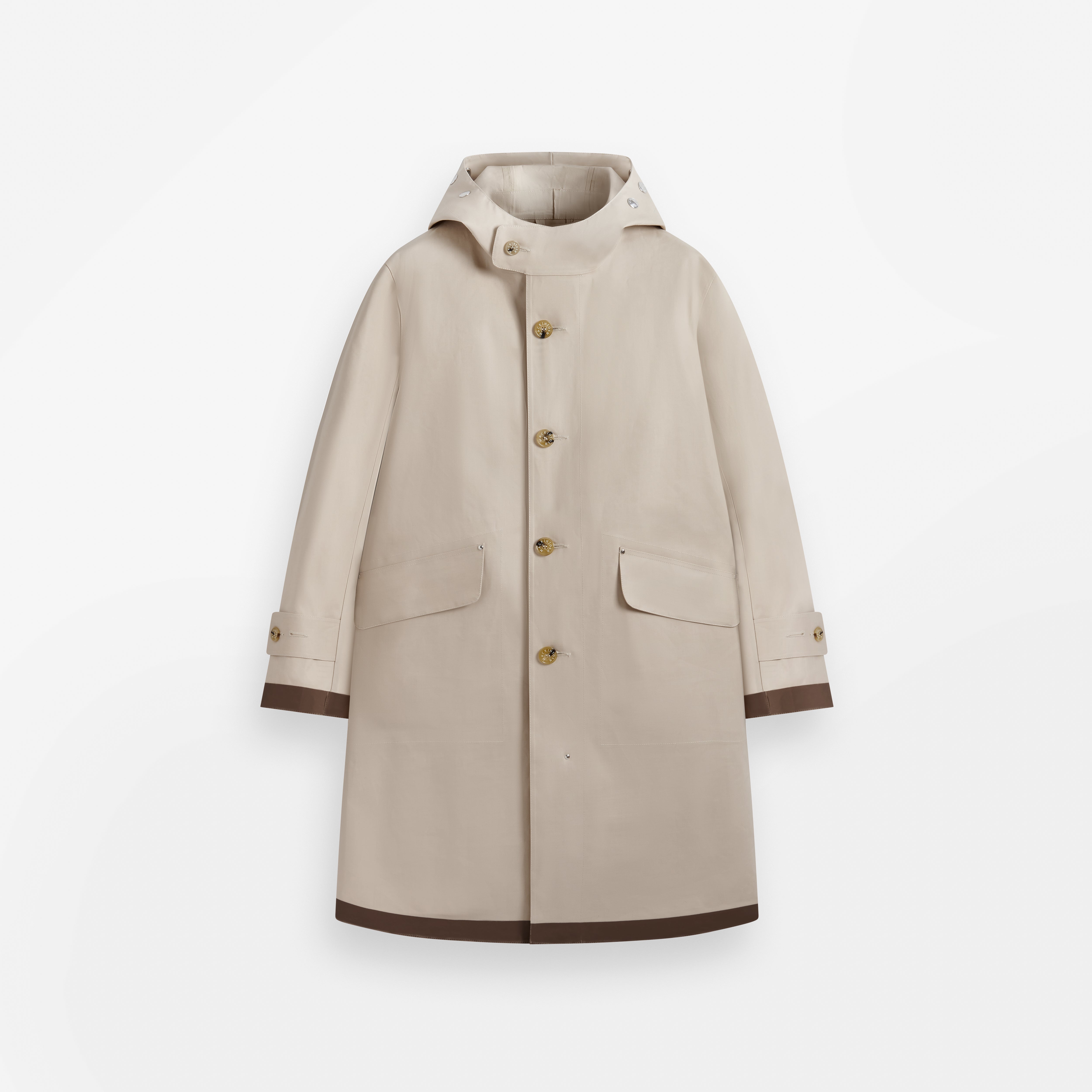 Kirkton Rubberised Hooded 3/4 Length Coat