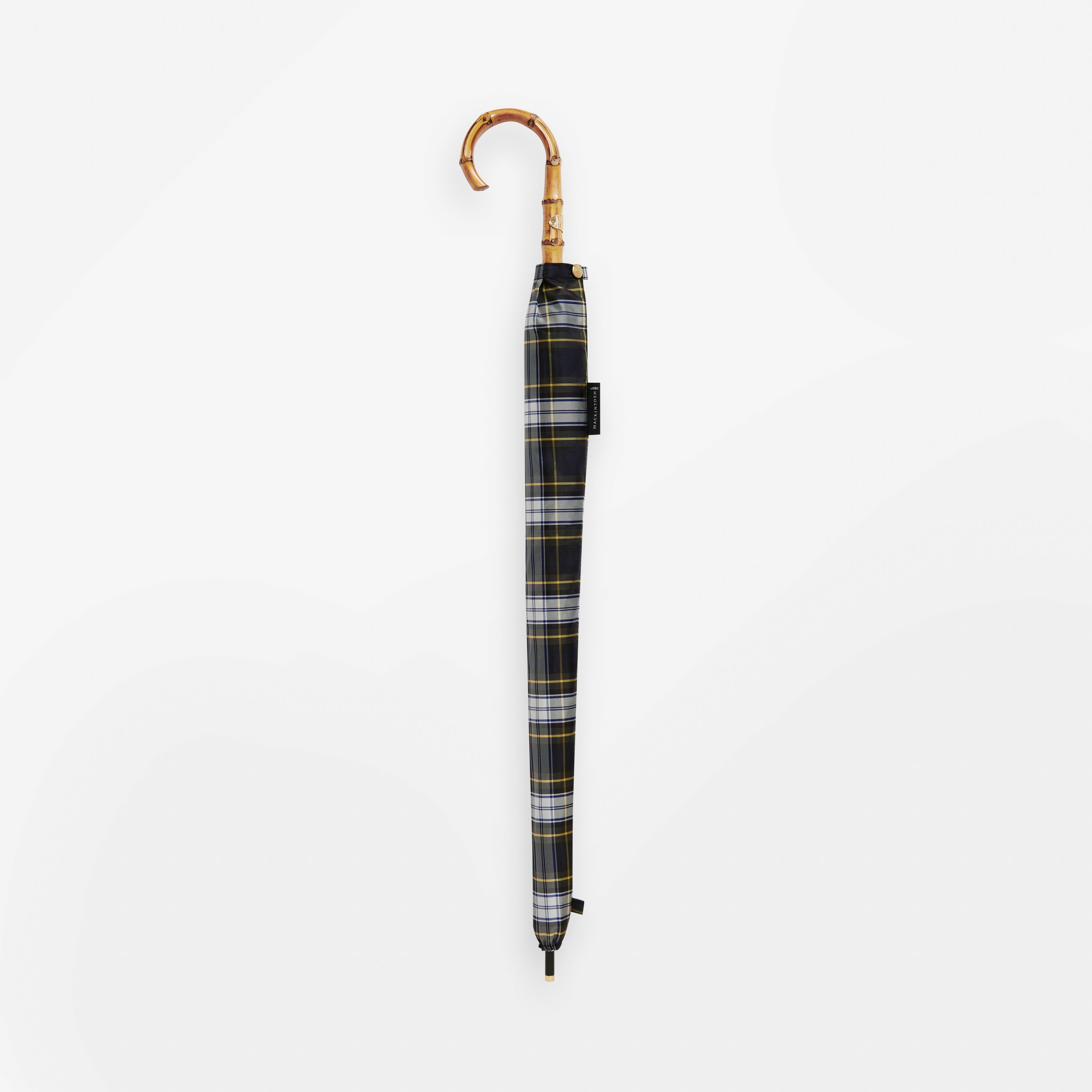 Heriot Whangee Handle Stick Umbrella Check Gordon Dress Check