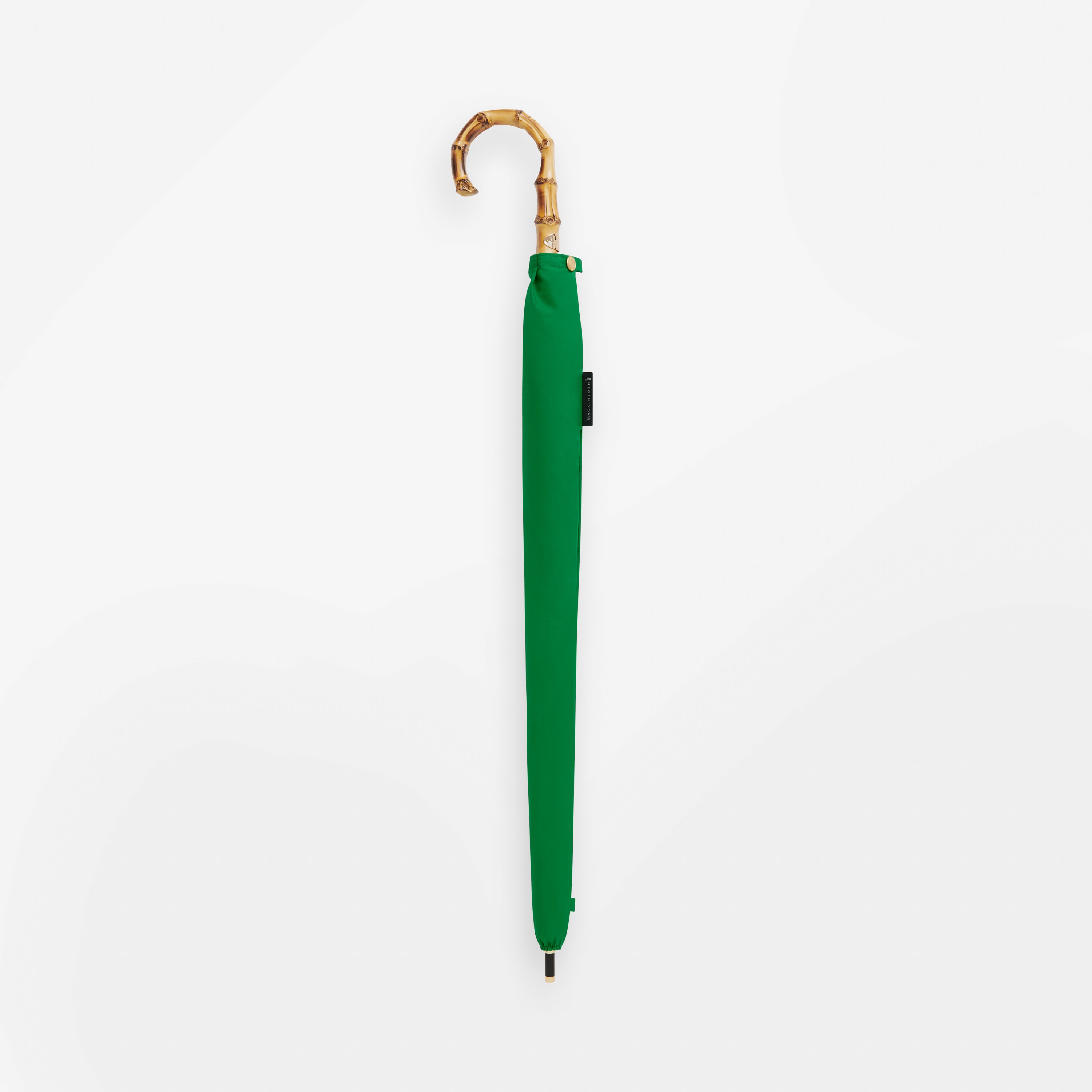 Heriot Whangee Handle Stick Umbrella Solid Green