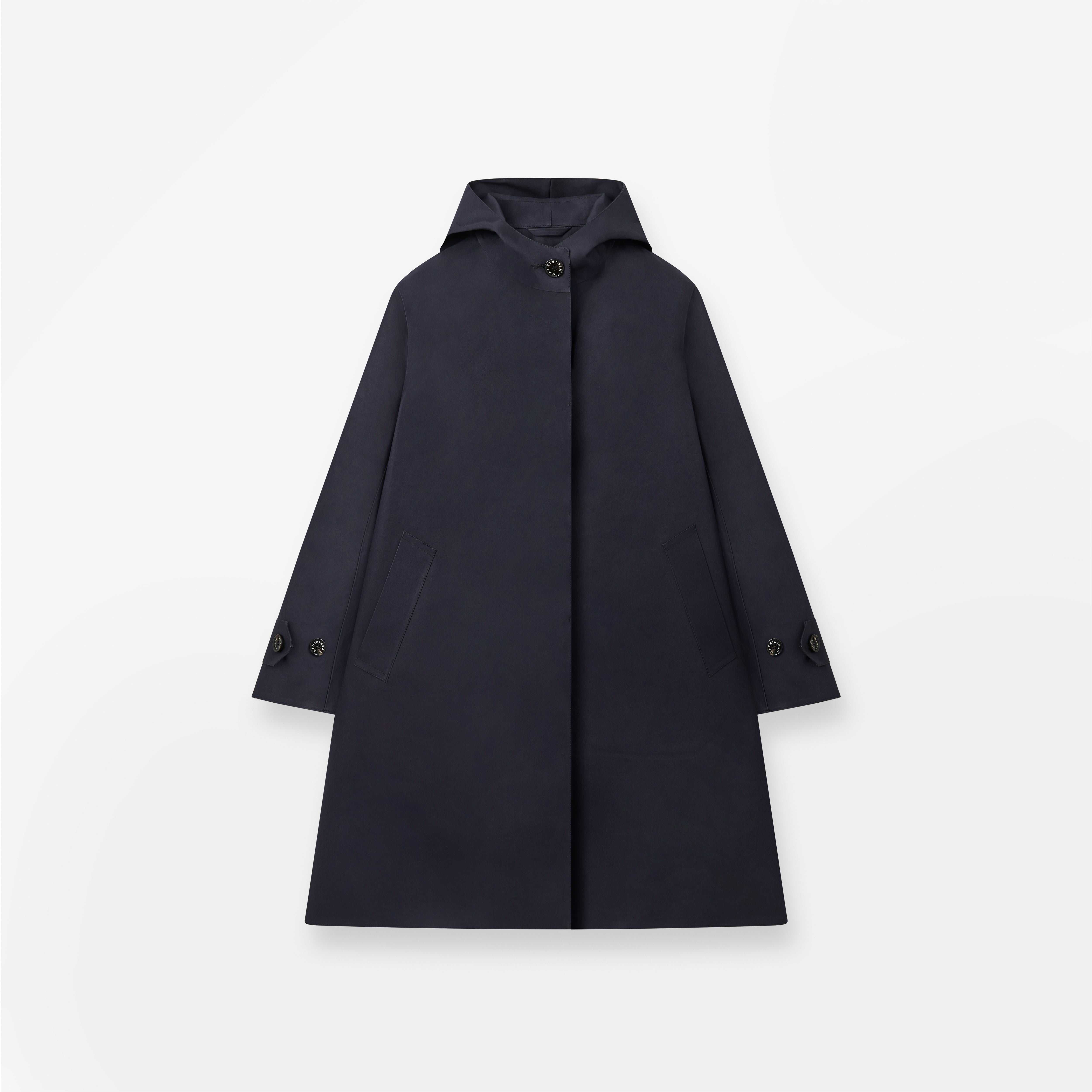 Watten Rubberised Hooded 3/4 Length Coat